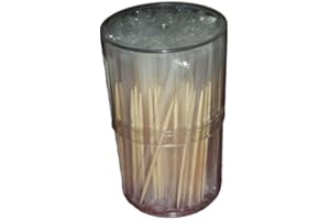 Fackelmann 57201 Lot de 200 Cure-Dents emballés Individuellement, Cure-Dents, pic apéro, Bois, 6,5 cm