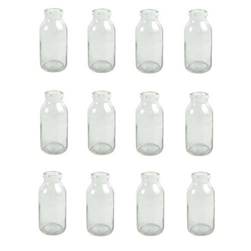 12 x Glasfläschchen im Landhausstil H 10,5 cm, Vasen „Designed by Annastore“ - 5