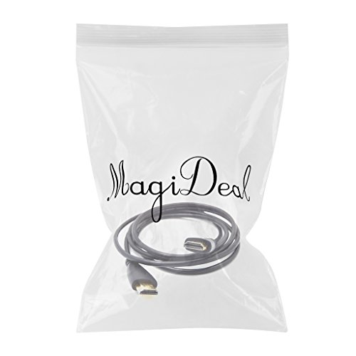 MagiDeal HDMI Kabel , Gold überzogener Anschluss Male Male HDMI Kabel , unterstützt Ethernet, 3D, 4K-Video und Audio Return – 2m - 2