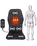 Coussin De Siège Chauffant Voiture 12V, Home Office Voiture Plein De Massage Coussin Chauffant Vibrer Matelas Retour Cou Massage Relaxation Ntérieur Plus Chaud Coussin Conduite Hivernale