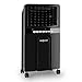 Produktbild oneConcept Baltic Black V2 • Luftkühler mit Wasserkühlung • Ventilator • Lufterfrischer • Luftbefeuchter • 3 Leistungsstufen • Fernbedienung • energiesparend • 65 Watt • 6,2 Liter Wassertank • inkl. 2 Eispacks • Wasserstandsanzeige • Bodenrollen • schwarz