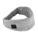 fosa Bandeau Casque Bluetooth Casque de Sommeil yeux masque avec Écouteur Intra-auriculaires Antibruit Microphone Intégré, Lavable Casque Idéal pour Dormir et Reposer