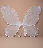 alas hada adulto Alas Alas de hadas netas adultas grandes con brillo de plata Fancy Dress Up
