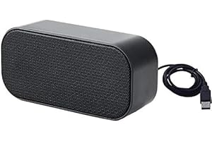 AUELEK Haut-Parleur d'Ordinateur USB,Barre de Son PC Filaire Mini Portatifs avec Stéréo Surround 3D,Plug and Play,Haut-Parleur alimenté par USB pour Ordinateur de Bureau, PC Windows, Ordinateur Portable