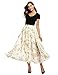 Produktbild Abollria Damen Chiffon Rock Lange A-Linien Röcke Swing Maxirock mit Unterrock