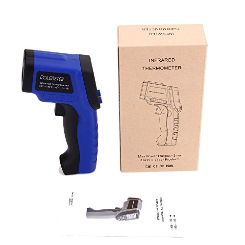 COLEMETER Infrarot Thermometer Laser Pyrometer – 50 bis + 550 °C Infrarot Temperaturmessgerät digital Thermometer Temperaturmesser Laserpointer - 2