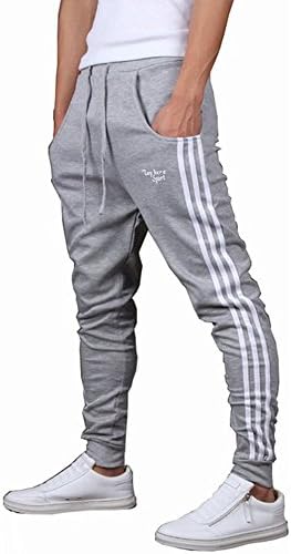 LANSHULAN Mens Slim Fit Harem Jogger Pants