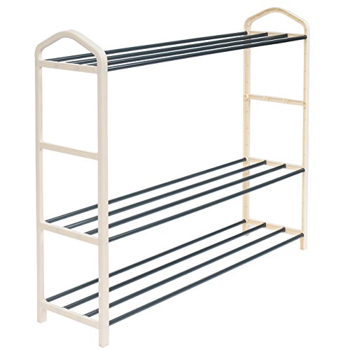 WOLTU #170 Schuhregal Schuhablage Schuh Ständer Regale , 4 Schicht Schuhständer für 16 Paare Schuhe , Creme(79×19.5x62cm) , SR0024cm4-a - 7