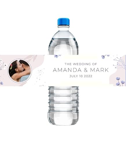 URROMA Lot De 48 Étiquettes Autocollantes Imperméables Happy Birthday – Rose & Noir, Parfait Pour Bouteilles D'Eau Et Fêtes