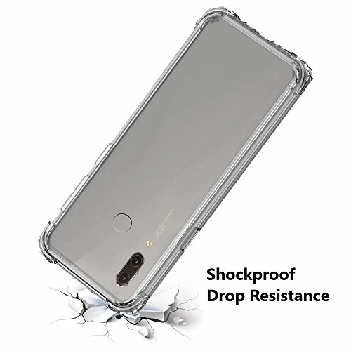Fanxwu Funda Huawei P20 Lite Ultrafina Transparente Cristal Suave TPU Silicona  2 Pel  cula de Cristal Templado  Dise  o de Coj  n de Aire Protecci  n Anti-Shock Cover