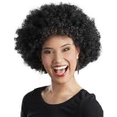 Black Color Curly Afro Bonus Party Wig