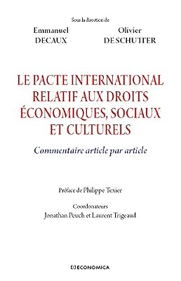Le pacte international relatif aux droits économiques, sociaux et culturels