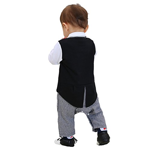 ZOEREA Säuglings babys scherzt Kinder kleidungs mantel Weste Spielanzug der Ausstattungs overall mit langen Ärmeln Baumwolle Kleidung - 3