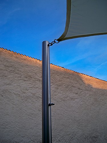 Sonnensegelmast Sonnensegel Sonnensegelpfosten Edelstahl 3m ∅60,3mm 6030/2-2