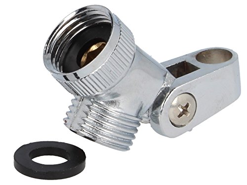 tecuro Gelenkstück Winkelstück Aufnahme für Brausestangen und Schläuche chrom