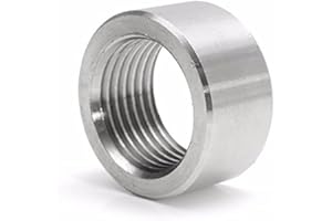 HONFITAT M18X1.5 Rotondo Sensore Dado Filettatura Acciaio Inox Tubo Di Scarico Base Ossigeno Sensore Dado