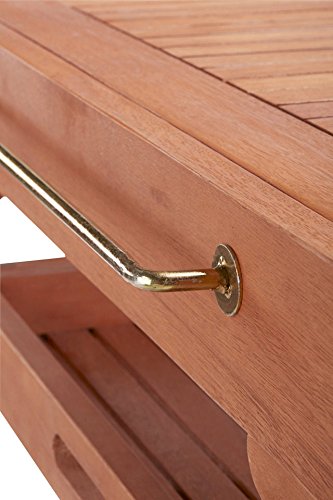 baumarkt direkt Servierwagen Multifunktion, ausziehbar, Eukalyptusholz, 70-140×50 cm 50 cm, 70,140 cm, braun - 7