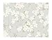 Produktbild York Wallcoverings WW4450 West Wind Crackled Asian Blossoms Prepasted Wallpaper, Silver/Cream/Gray by York Wallcoverings