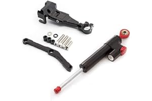RZMMOTOR Amortisseur de direction ajustable moto avec kit de support de montage pour MT-09 MT09 FZ09 FZ-09 (not tracer) 2013-2020, XSR 900 2015-2020, MT09 SP 2018-2020