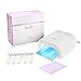 MelodySusie® High Quality Portable White 36W UV Lamp Light Acrylic Nail Dryer Curing Light Quick Drying with Sliding Tray & 2 Timer Settings + 4 * 9W UV Lamp + 1 * Free Extra Bulb