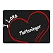 Produktbild Mousepad Modern I Love Plattenleger schwarz