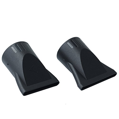 Pack of 2 Professional Style Hair Dryer Concentrator Nozzle Black