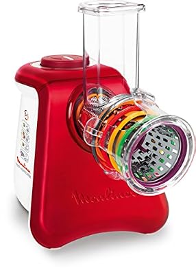 Moulinex Râpe Électrique Moulinex Fresh Express Max 5 En 1 Dj812510 Blanc Et Rouge