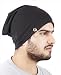 Elligator Stylish Winter Black Sloachy Ring Beanie Cap For Men RS.199.00