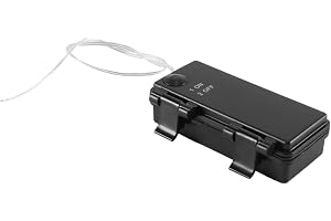Alide 2 st vattentäta 3V batteriboxar, AAx2-batterihållare med lock och strömbrytare