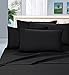 Produktbild Eleganten Komfort 1500 Fadenzahl 6 Stück knitterfreie und farbbeständig Luxuriöse Bed Sheet Set, Mikrofaser, schwarz, California King