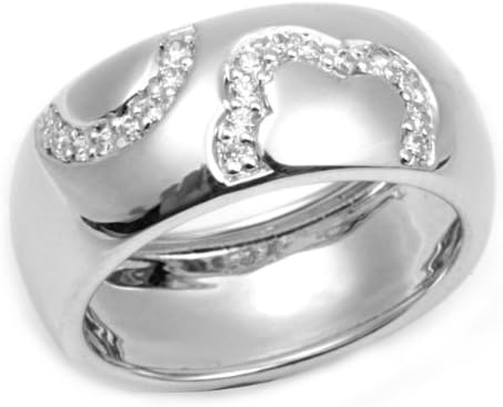Positano R11328 Women "s Ring 925 Sterling Silver Rhodium Plated R11380CZ