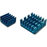 GorillaPi Heatsink For Raspberry Pi 3 Model B/ Pi 2. 2Pc Set (x2 aluminium) With Pre Installed Heatsink Adhesive Offering a Significant Cooling Advantage