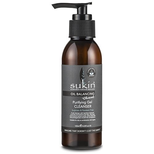 Sukin Oil Balancing + Charcoal - Purifying Gel Cleanser - Pump - 125ml
