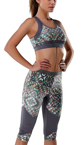 Yvette Damen Sport-BH, hochwirksam, bedruckt #080108 - 7