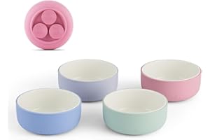 Elk and Friends Kids Porcelain Bowls with Silicone Suction Sleeves | Suitable for Babies/Toddlers | Microwave & Dishwasher Safe | Stay Put Dinnerware | Snack Dishes | 4 Pack