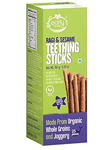 Early Foods - Ragi & Sesame Teething Sticks, 25 Pieces, 150 g