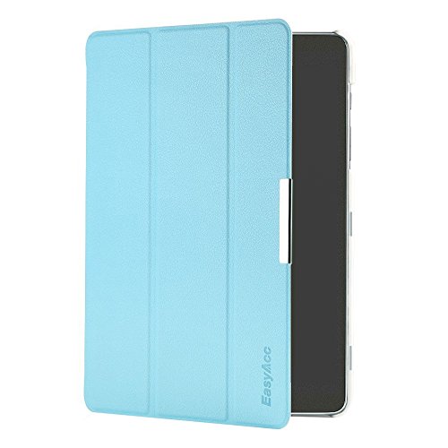 EasyAcc Samsung Galaxy Tab A 9.7 Hülle Schutzhülle T550 Case Hochwertiges PU Leder Etui - mit Standfunktion und Automatischem Schlaf Funktion für Samsung Galaxy Tab A T550N/T555N 24,6 cm (9,7 Zoll) Tablet-PC (Hellblau, Kunstleder, Ultra Dünn)