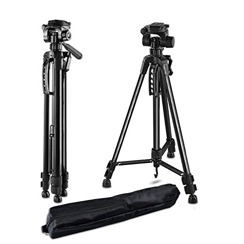 BPS Support Tr  pied Cam  ra ultral  ger de Voyage Hauteur 157cm Max Universel en Aluminium d   Alliage pour Appareil Photo ou Cam  scope Canon Nikon Sony etc avec Sac de Transport     Photographie ou Vid  o