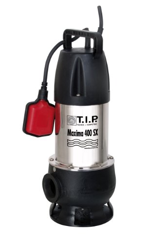 T.I.P. 30140 Schmutzwasser Tauchpumpe Baupumpe Maxima 400 SX, bis 24.000 l/h Fördermenge