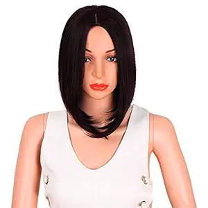 Paradise Full Head Synthetic Women Wigs Short Hair For Women/Women Wigs Natural Hair FREE 2 WIG CAP +CARRY POUCH Dark Brown