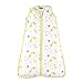 Produktbild molis&co. Babyschlafsack aus Premium-Musselin mit Futter. Superweich und warm. 0-6 M. 80 cm. TOG 2.5. Ideal für die Übergangszeit und den Winter. Unisex-Safari-Giraffendruck in Gelb- und Grüntönen.