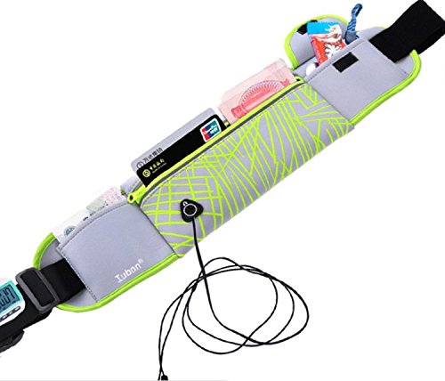 TeyxoCo Workout Running Belt Pack Fanny Pack Waist Pack Gray