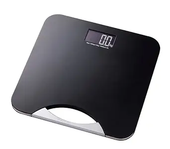 CAS Weight Machine for Body Weight, Digital Weighing Scale & Weighing Machines with Strong ABS Build Body, Step-On Technology, Large LCD Display, Skid Proof & 1 Year Warranty, (Black)