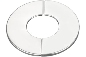 sourcing map Heizungsrohr, 42mm Rohrabdeckung Dekoration für Heizkörperrohre aus Edelstahl 201 Rohrverkleidung für Heizungsrohre, Heizkörper Rohrisolierung