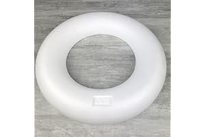 SOLEDI Lealoo Grand Demi-Anneau/Couronne polystyrène à Fond Plat, 45 cm, Haute densité