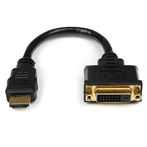 StarTech.com HDMI auf DVI Adapter 20cm - DVI-D (25 pin) (Buchse) zu HDMI (19 pin) (Stecker) - Monitor Dongle Adapterkabel