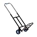 Produktbild Q.AWOU Transport Hand Trolley Faltbarer Pull Goods Square Dicker Stahlrahmen Gummirad Der Transportgriff ist teleskopierbar, 38 X 30 X 110 cm, 2 Farben (Farbe: SCHWARZ)