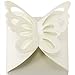 Produktbild 50 x Gastgeschenk Schachtel Geschenkbox Hochzeit/Fest Schmetterling milchweiss