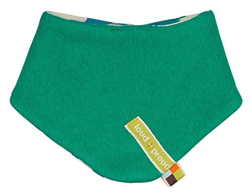 loud + proud Unisex Baby 743 Neckerchief, Green (forest Fo), One Size (Manufacturer size: OS)