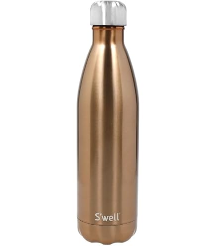 S'well Roestvrijstalen waterfles 17oz maagdenpalm sterren drievoudig gelaagde vacuüm geïsoleerde containers houdt dranken koud voor 36 uur en warm voor 18 uur, perfect voor onderweg